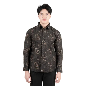 BATIK NAWILIS Kemeja Katun Pria SlimFit Lapis Furing Tricot Premium Motif JENGGALA